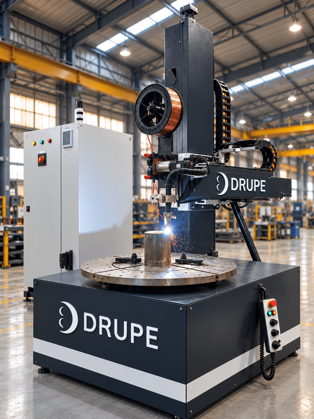 DRUPE Robotic Welding Machine in Action