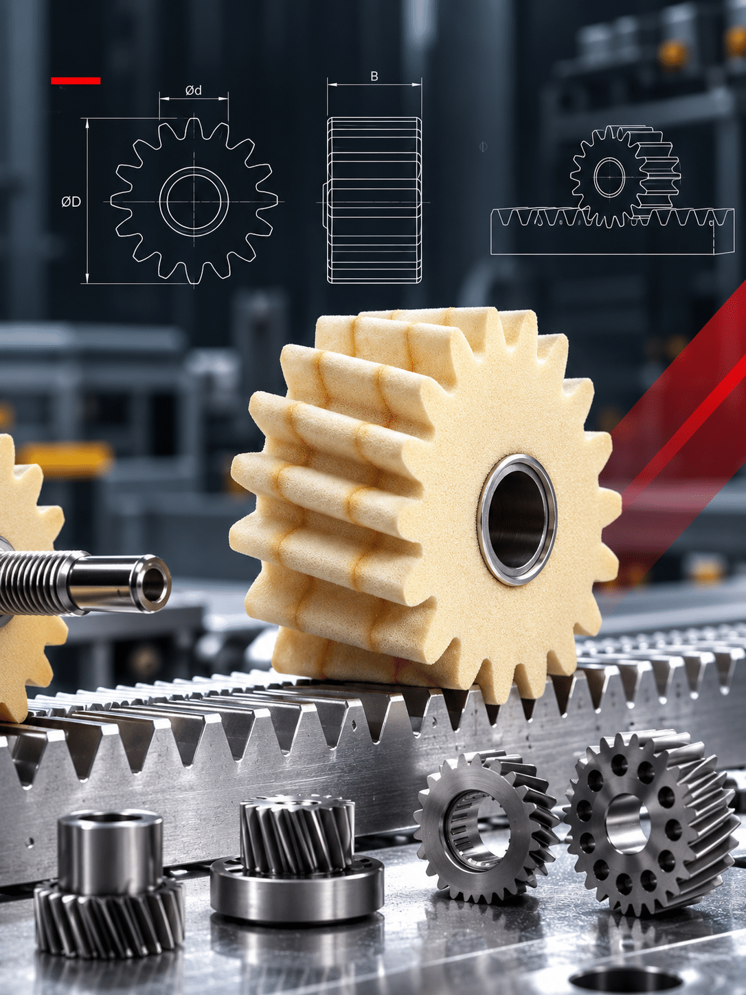 Felt Pinion Gears in Precision Engineering