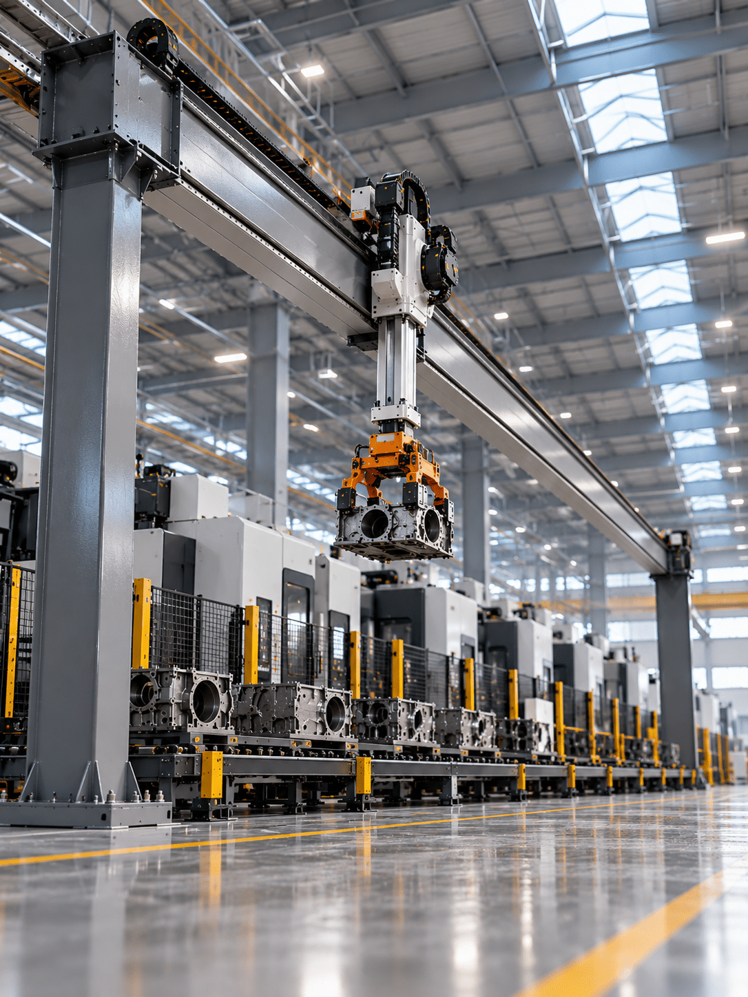 Overhead Gantry Moving Engine Housings