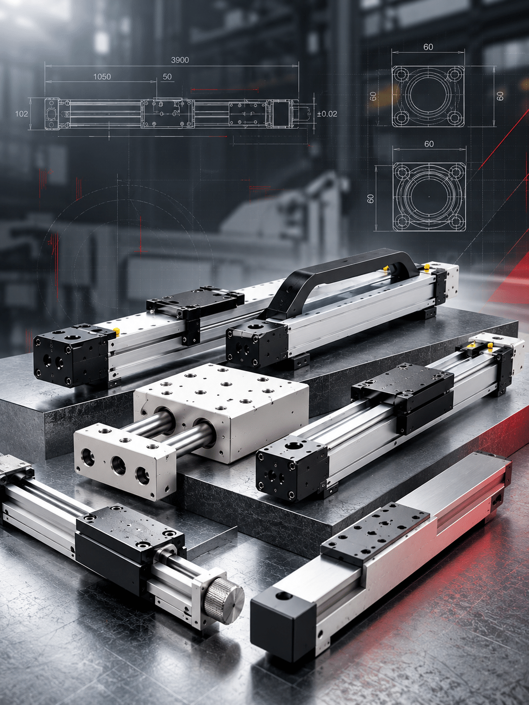 Precision Linear Motion Systems Render